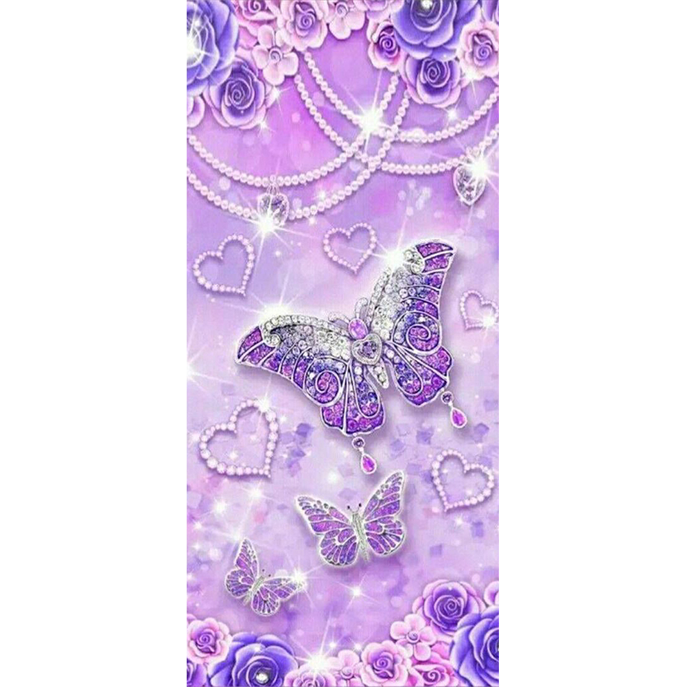 

30*60CM - Special Shaped Diamond Painting - Butterfly (Big Size), 501 Original