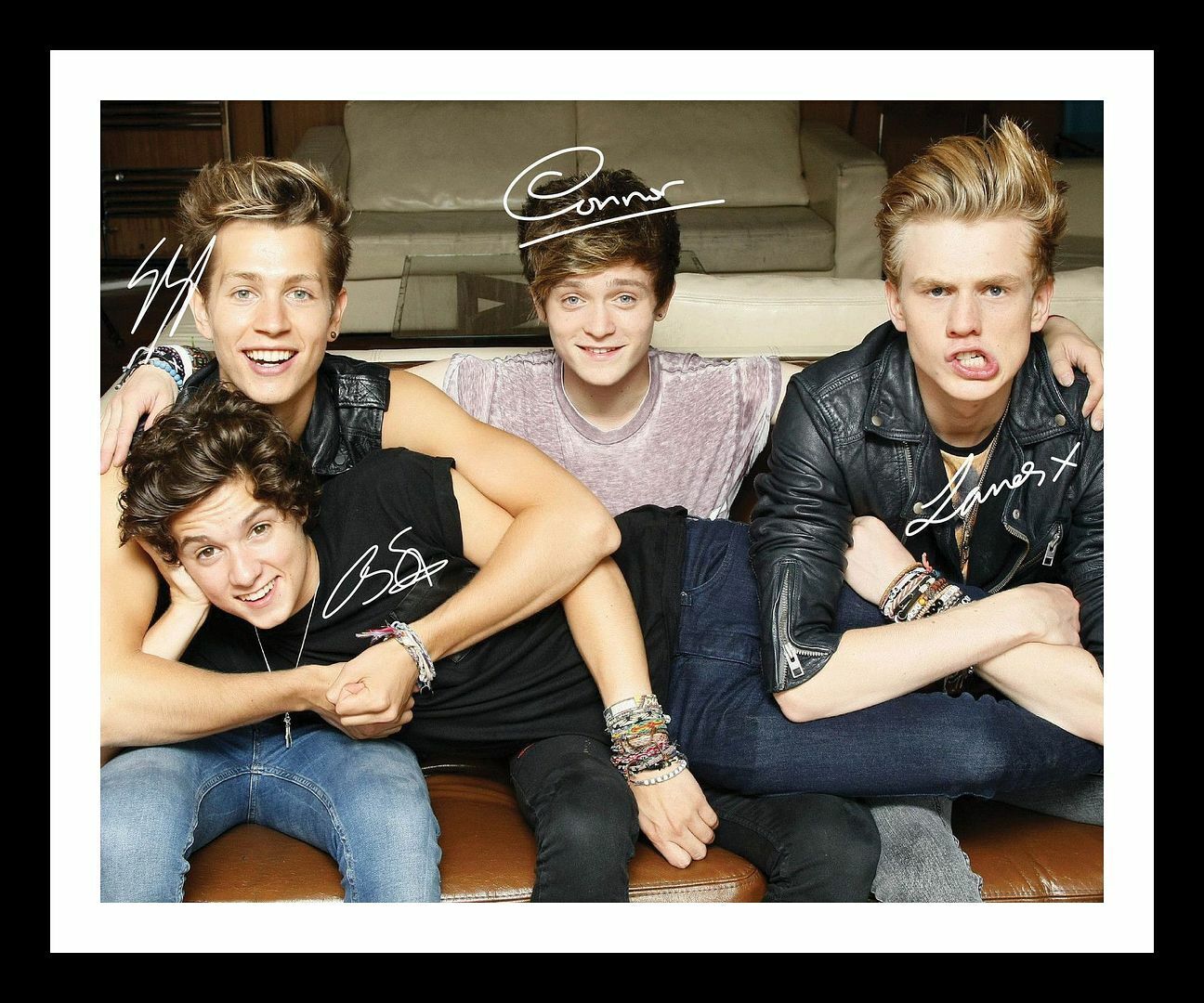 The Vamps Autograph Signed & Framed Photo Poster painting