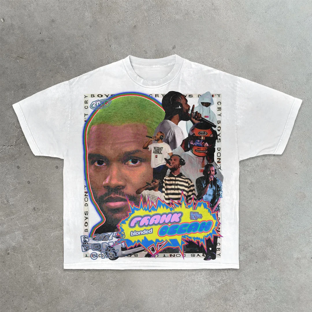 Rap Star Print Music Festival T-shirt
