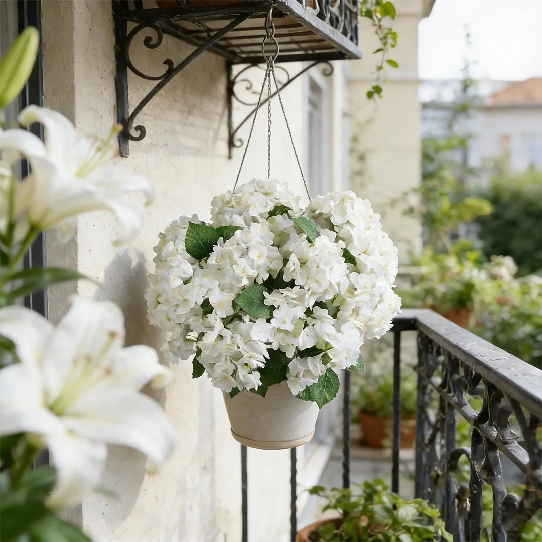 🔥Hot Sale 70% OFF🔥Artificial Outdoor Hydrangea Flowers - UV resistant. Waterproof. Windproof