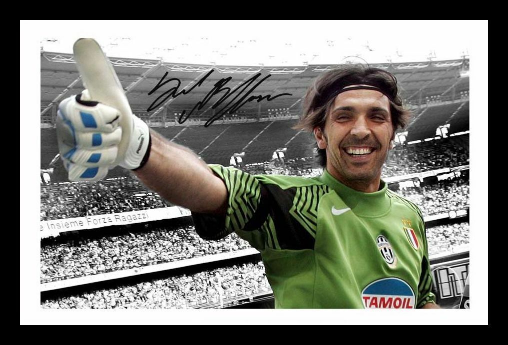 Gianluigi Buffon - Juventus Autograph Signed & Framed Photo Poster painting 2