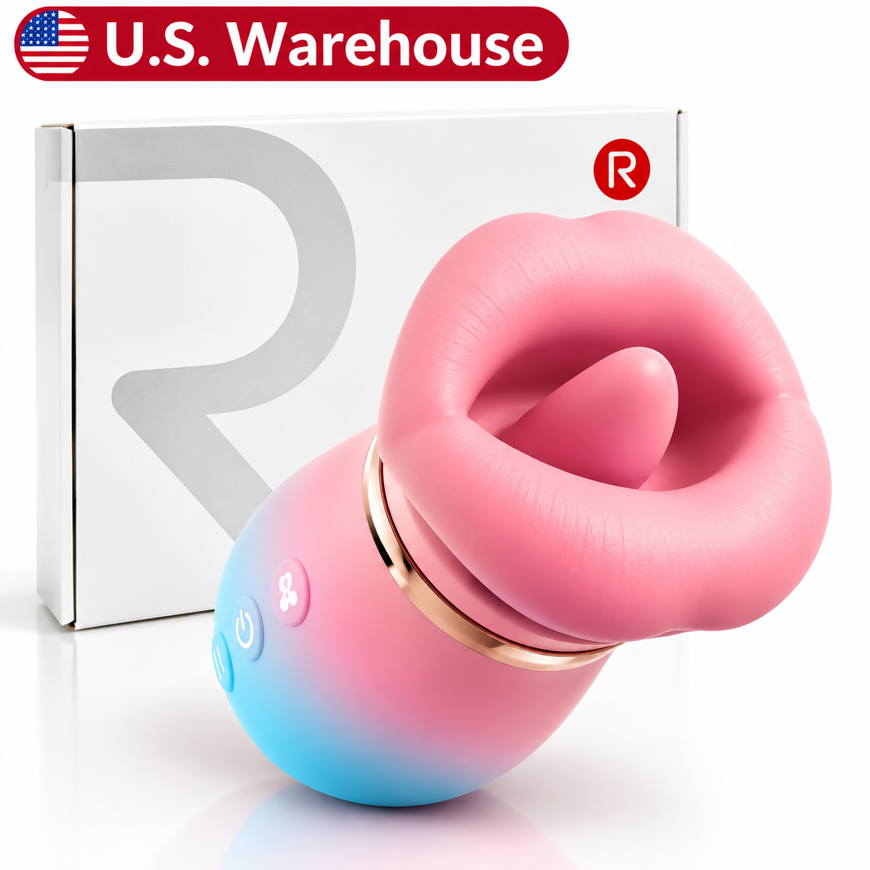 KissMaster - 5-in-1 App-Controlled Licking & Suction Massager