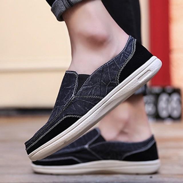 Men's Summer Daily Sneakers Mesh Black / Dark Blue / Gray