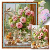 Vase-11CT Stamped Cross Stitch 45*60cm/17.72*23.62in(Big Size) tapestrymarket