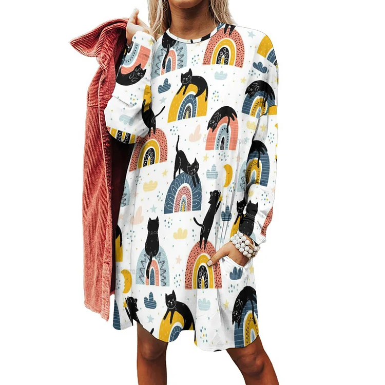 Personalized Design Women's Long Sleeve T-shirt Trendy Patterns