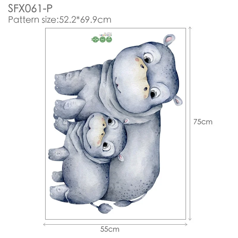 Vinyl Decorative Wall Stickers Home Decor Living Room Large Animal Decals Wall Stickers Bedroom Wall Decorations Living Room