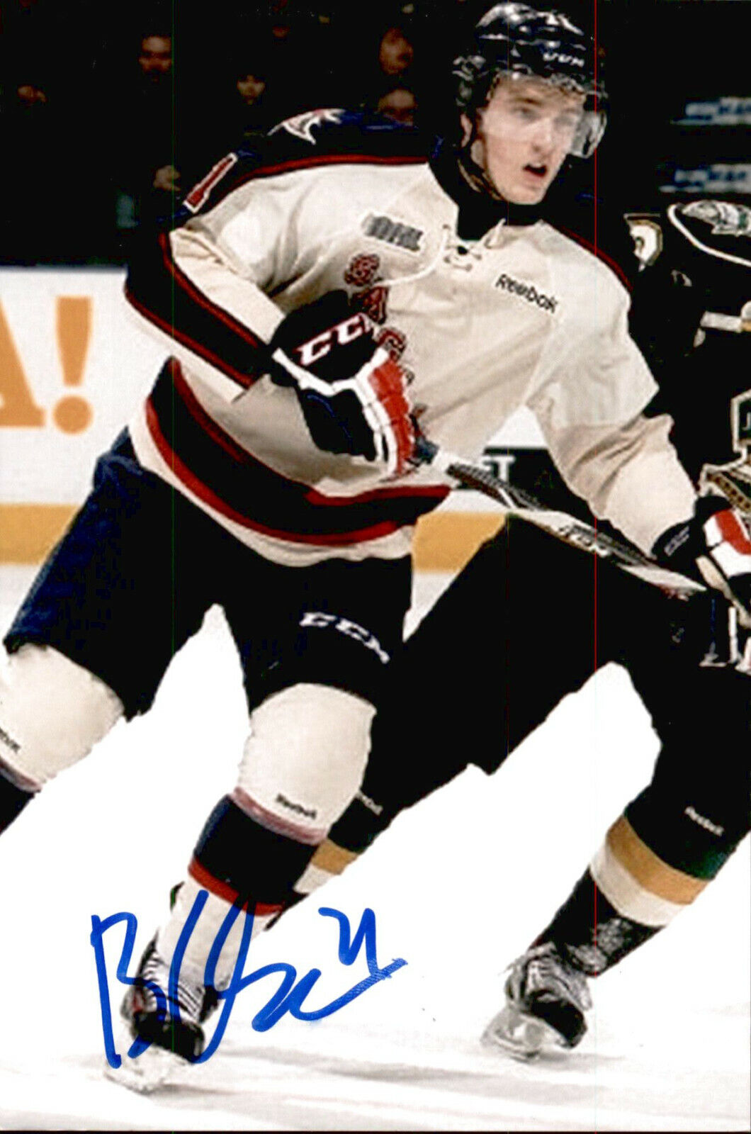 Blake Clarke SIGNED 4x6 Photo Poster painting SAGINAW SPIRIT #2