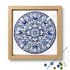 Porcelain Glass Bead Partial 11CT DIY Stamped Cross Stitch Kits for Beginners Adults Home Decor Cross Stitch Art and Crafts Kits 14.04x14.04in
