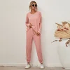 Women's Pajamas Solid Color Long-sleeved Loose Casual Home Wear