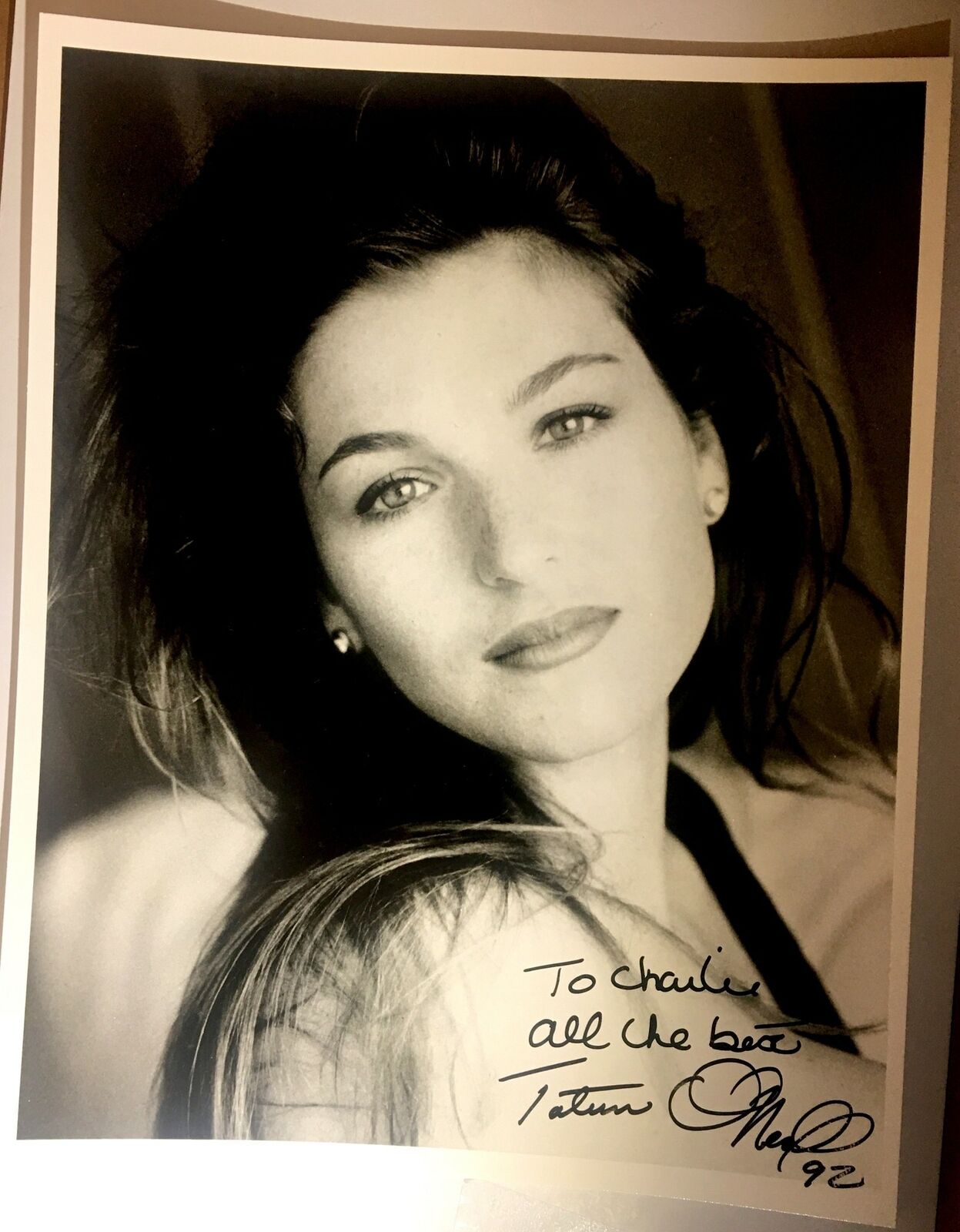 Tatum O'Neal Signed 8x10 Photo Poster painting Bad News Bears Little Darlings Actress Autograph