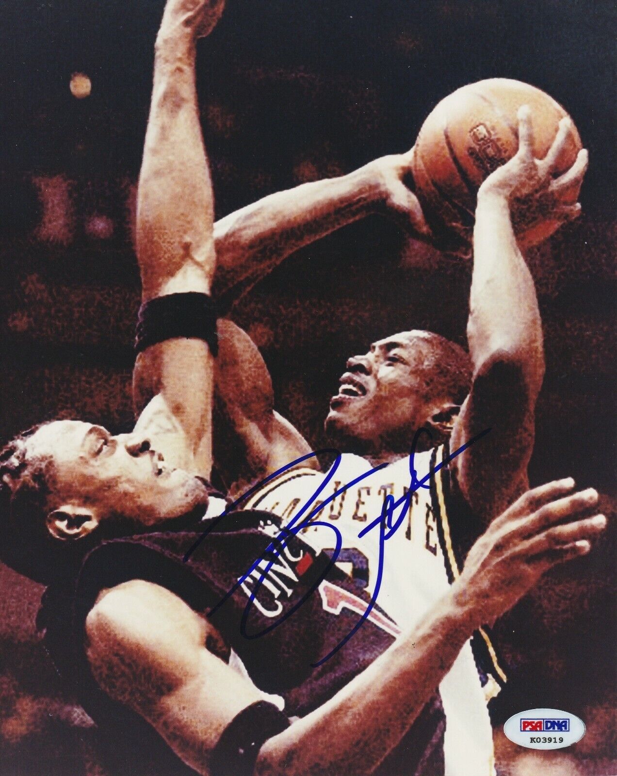 DWYANE WADE Signed GOLDEN EAGLES 8X10 Photo Poster painting with PSA COA