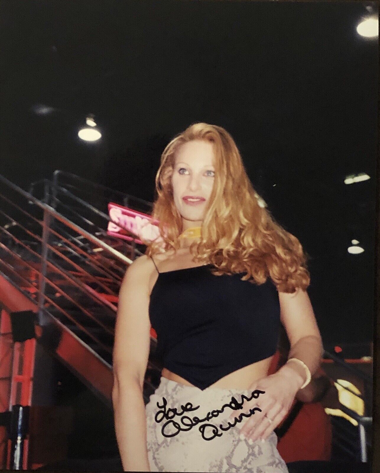 Alexandra Quinn Signed 8x10 Photo Poster painting ADULT STAR AUTOGRAPH Naughty America Candid