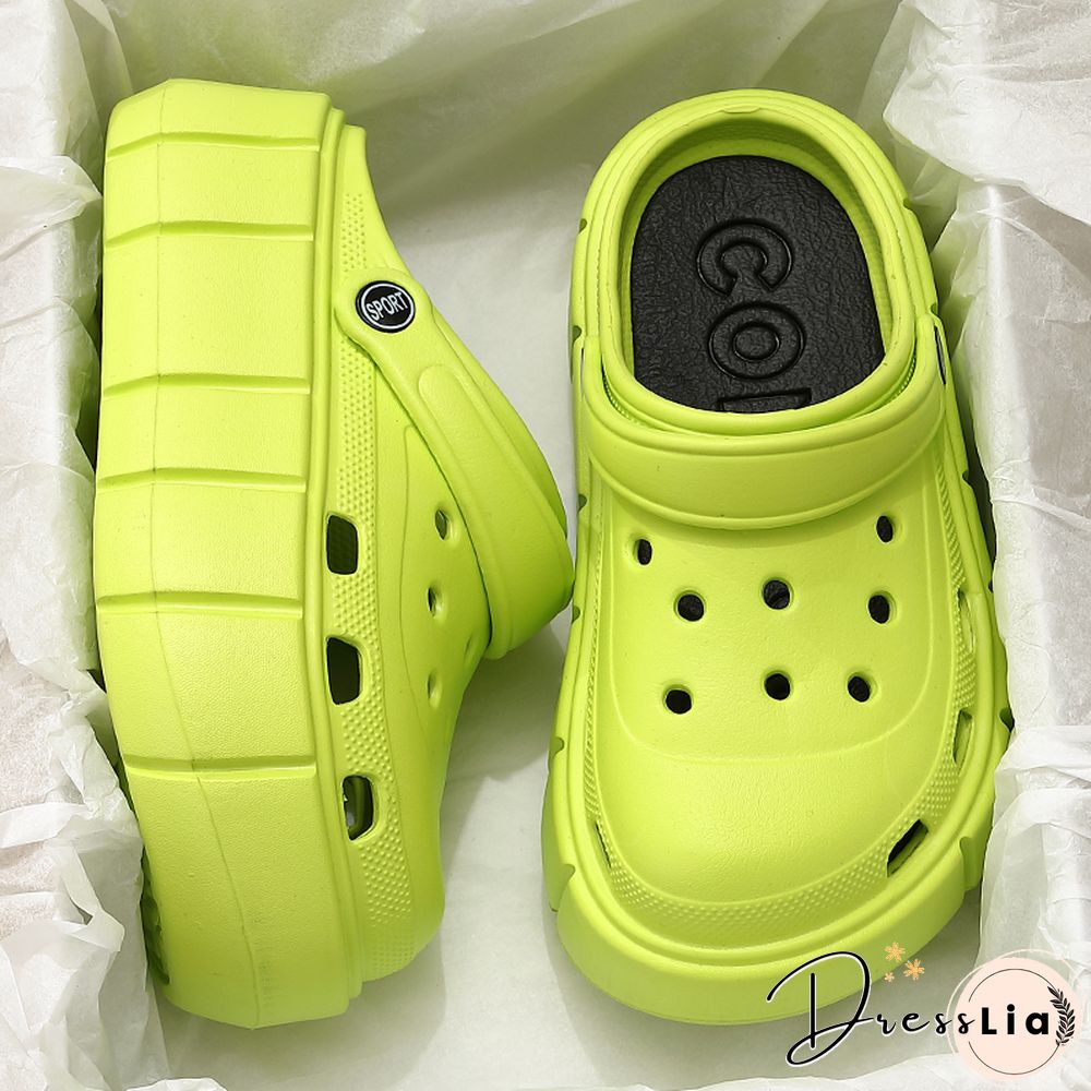 Platform Sandals Summer Women Slippers 6cm Wedges Sandals Outdoor Clogs Thick Street Beach Slide Flip Flops Garden Shoes