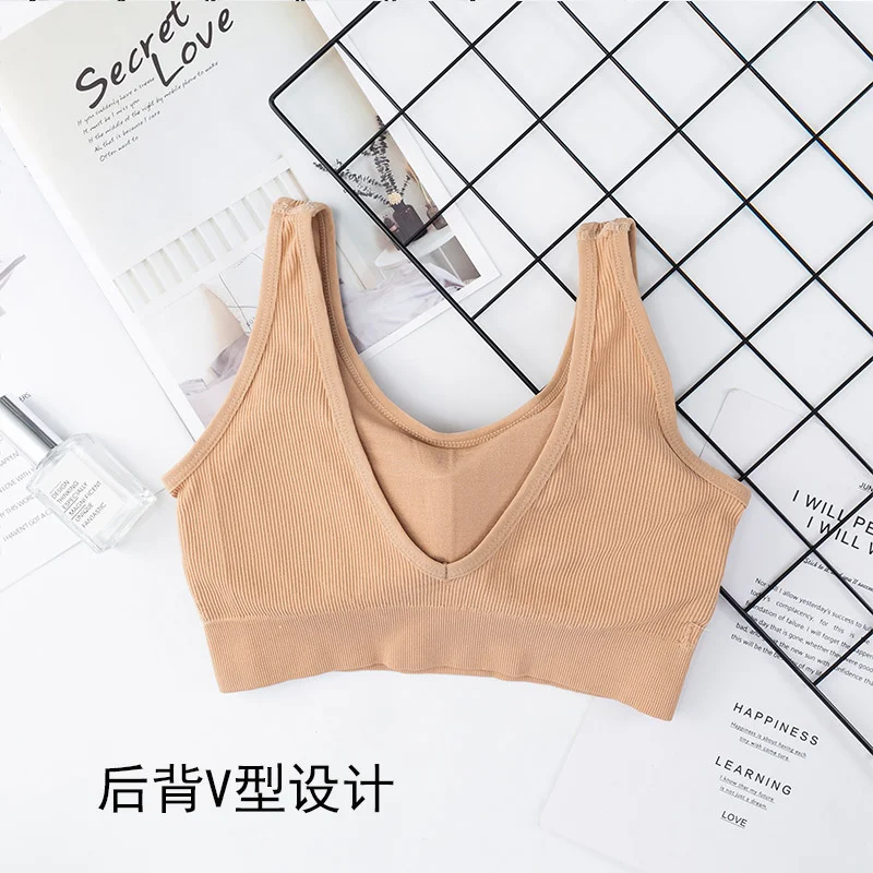 Uaang Sexy Lingerie Seamless Sport Bra U Type Backless Strapless Top Bra Push Up Bralette Brassiere Women Underwear YJ230