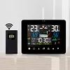 Wireless Weather Station with Humidity Atomic Clock Air Pressure for Patio House