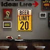 Beer Limit 20 - Vintage Metal Signs - 20*30cm/30*40cm - Warning