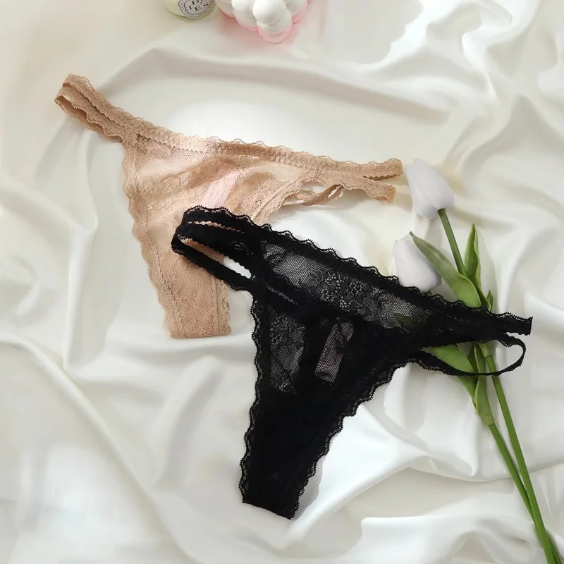 Uveng Uveng Lace Thongs Female Fine With Pure Desire To Hollow Low-Rise Hottie Seduction Shorts T-Pants