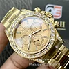 Rolex Daytona M126598TBR Yellow Gold Diamond-set Bezel and Diamond-set Dial 4131 movement Super Clone