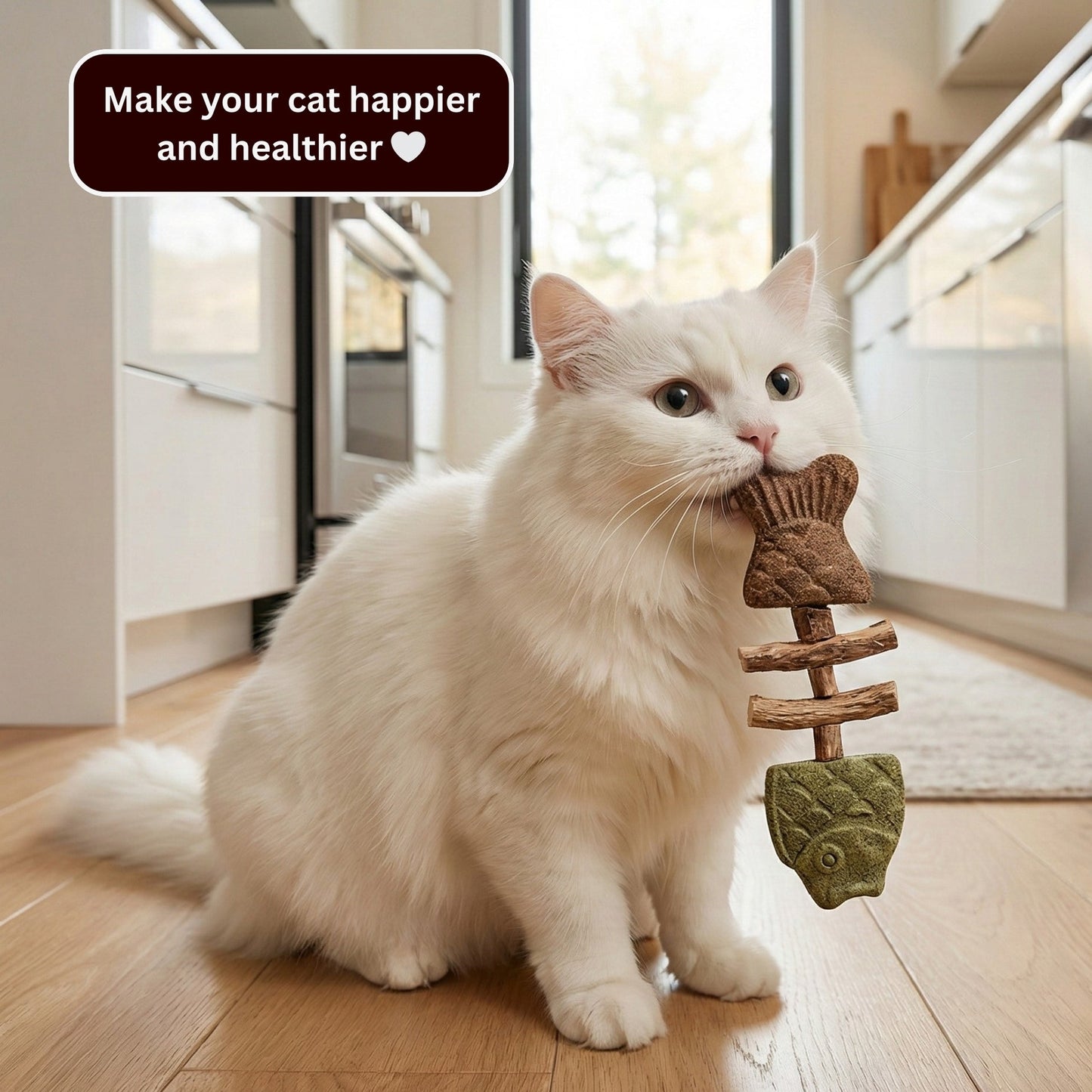 Natural chew toy for indoor cats