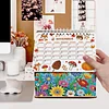 DIY Diamond Painting Special Shape Desktop Cabin Calendar Organizer Box Kit(Flower)