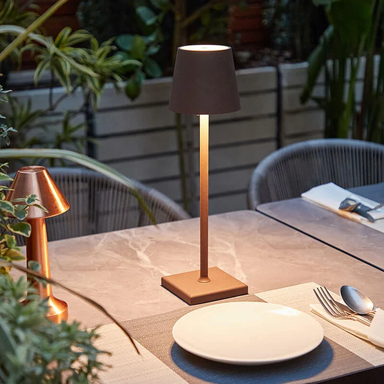 SOMMARLÅNKE LED table lamp, yellow mini/battery operated outdoor