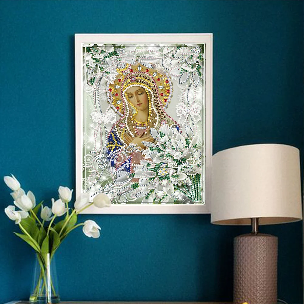 Diamond Painting - Partial Special Shaped Drill - Religion(25*30cm)