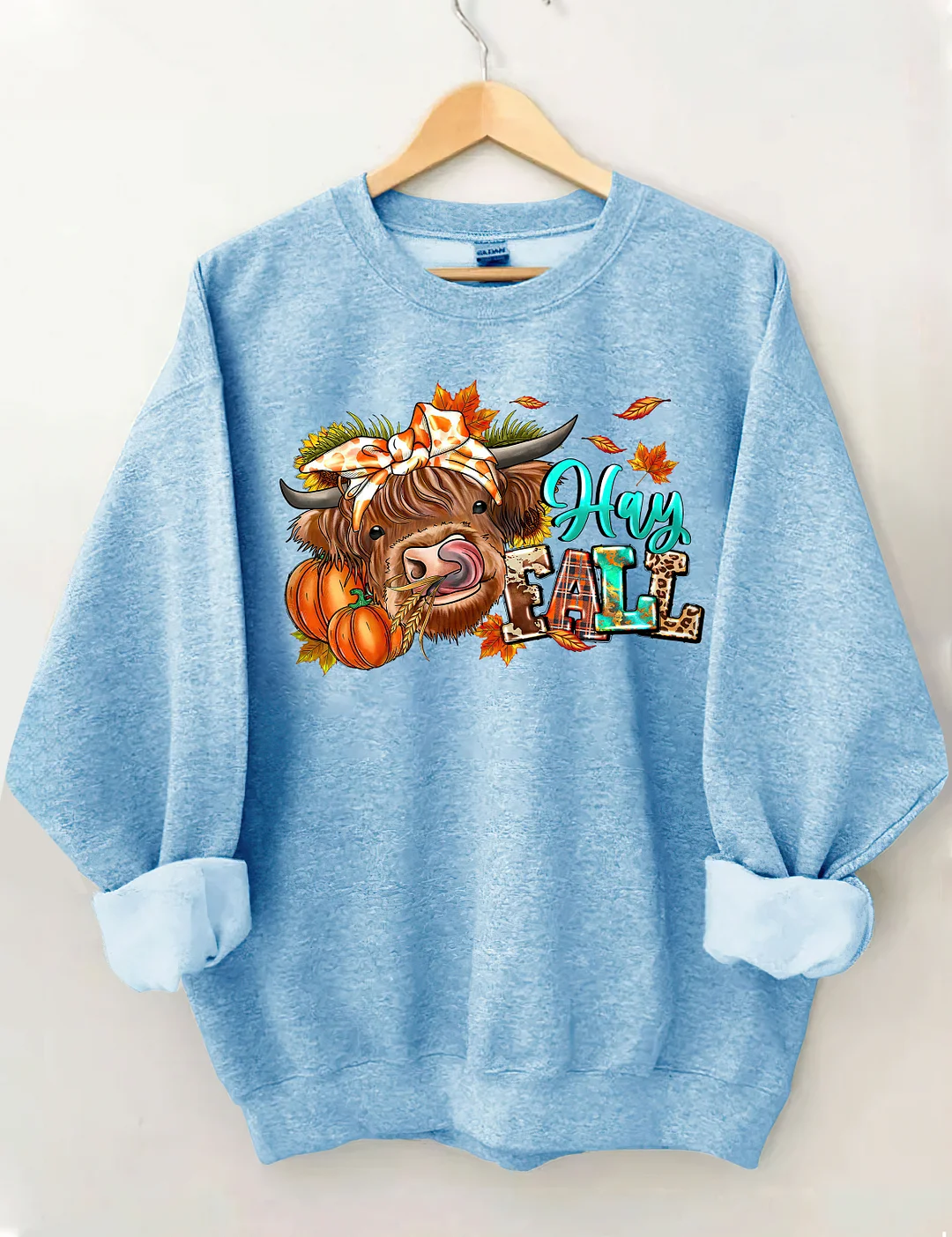 Hay Fall Cow Sweatshirt