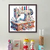 Sewing Machine - 14CT Stamped Cross Stitch - 40*40cm