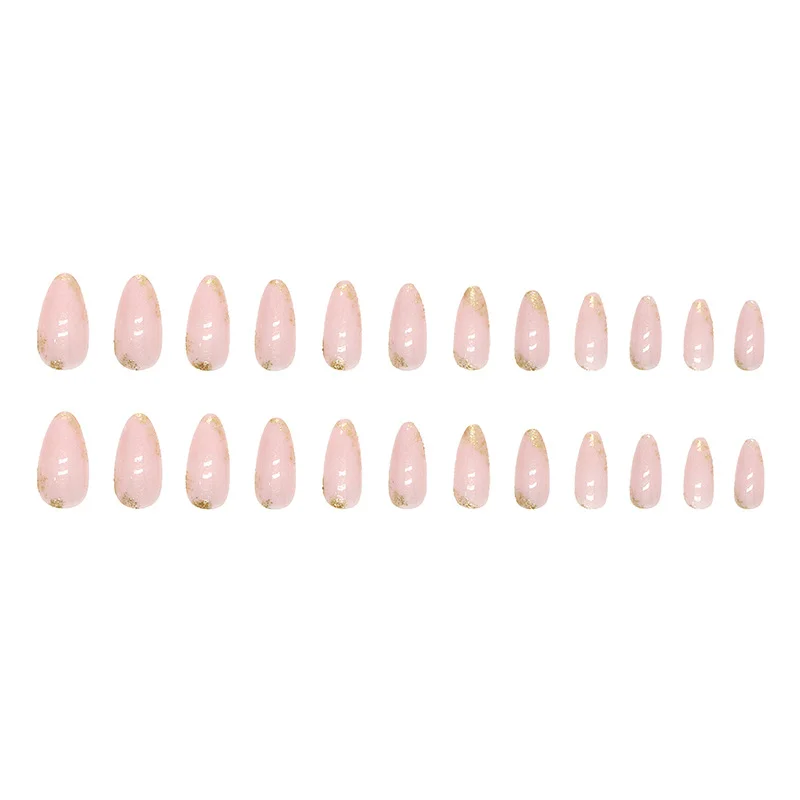 Churchf Churchf Powder Through Minimalist In Almond Armial Shiny Gold Powder Atmospheric Sweet Wearable Nail Film Finished Nails