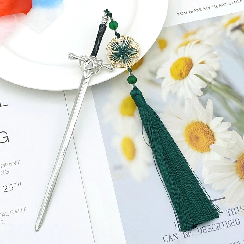 Unisex Chinoiserie Retro Ethnic Style Geometric Sword Alloy Plating Hairpin