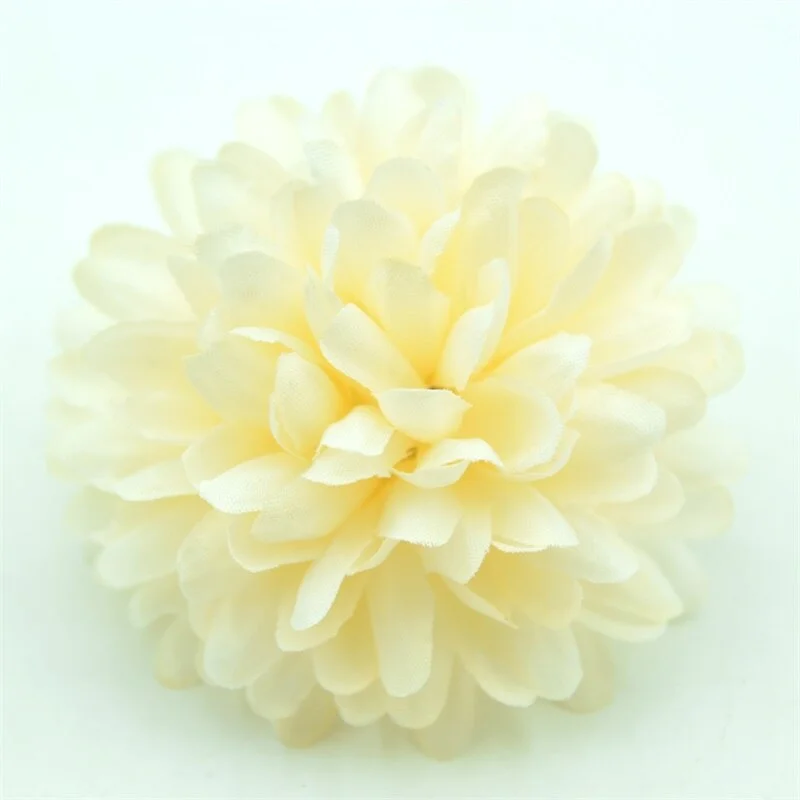 20pcs/lot 7cm Chrysanthemum Silk Artificial Flower Head Hydrangea Flowers Home Wedding Decoration Candy Gift Box DIY Accessories