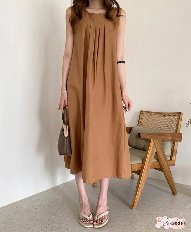 Casual Round Neck Women Dress