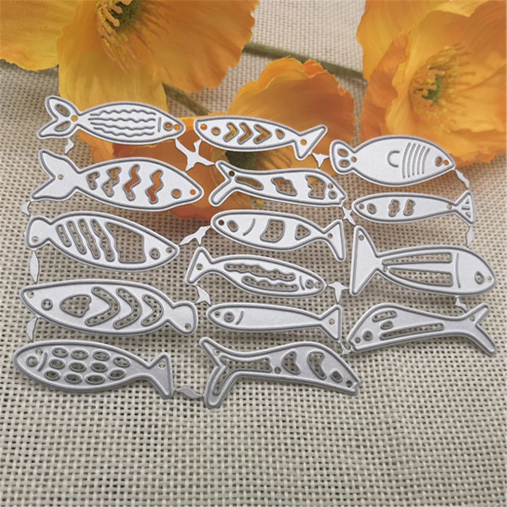 Nigikala fish set diy Metal Cutting Dies Stencils For DIY Scrapbooking Decorative Embossing Handcraft Template