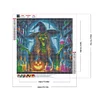 (40*40cm)Halloween Witch Pumpkin - Full Round Drill Diamond Painting