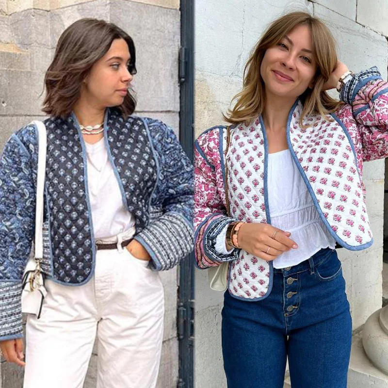 Woherb The New Autumn Print Wears Retro Personality Street Long Sleeves-Outfit Ideas