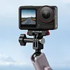 Magnetic Quick Release Mount for DJI Osmo 360/Action 5 Pro/Action 4/3 Aluminum Alloy Extension Base Bracket with 1/4in Threaded Hole for Tripods Selfie Sticks Vlogging