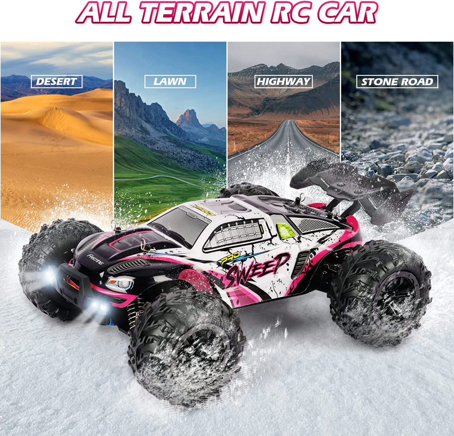 Tegooe 116 Scale High Speed RC Off-Road Racing Truck - 4WD Remote Control Toy