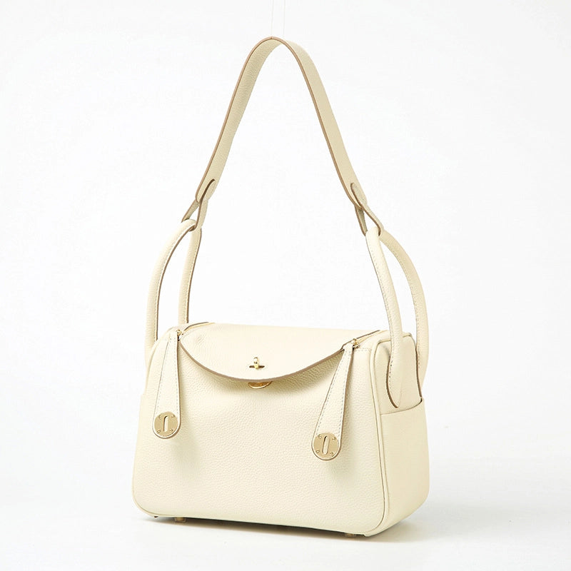 New Top Layer TOGO Cowhide Original Single Lindi Bag Genuine Leather Shoulder Portable Fashionable Simple Crossbody Women’s Bag