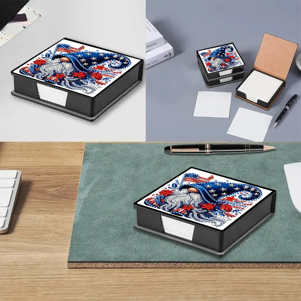 PU 5D Diamond Painting Kit Note Box DIY Diamond Art Notepad Box (C)