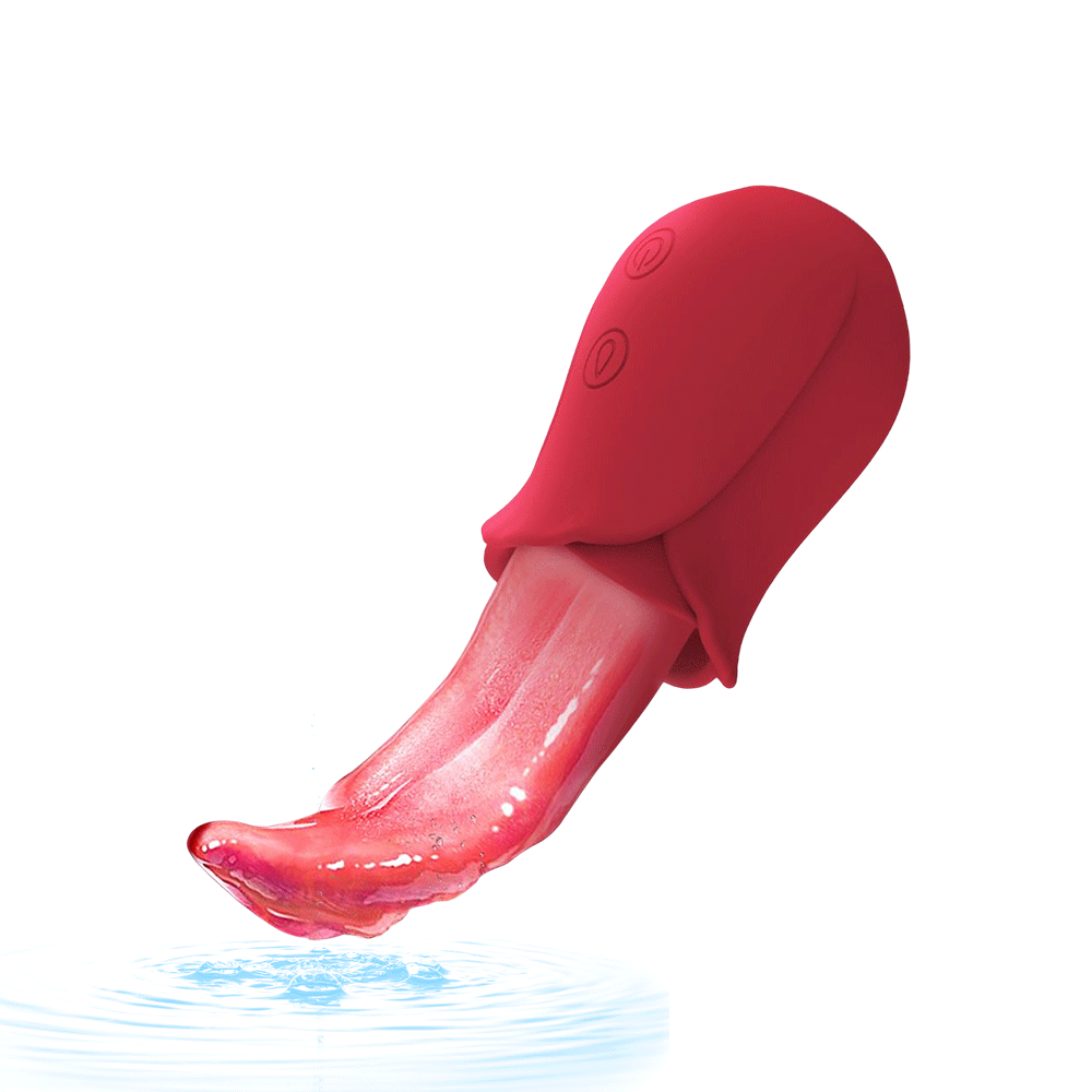 use tongue-licking vibrator tease masturbator rose sex toy