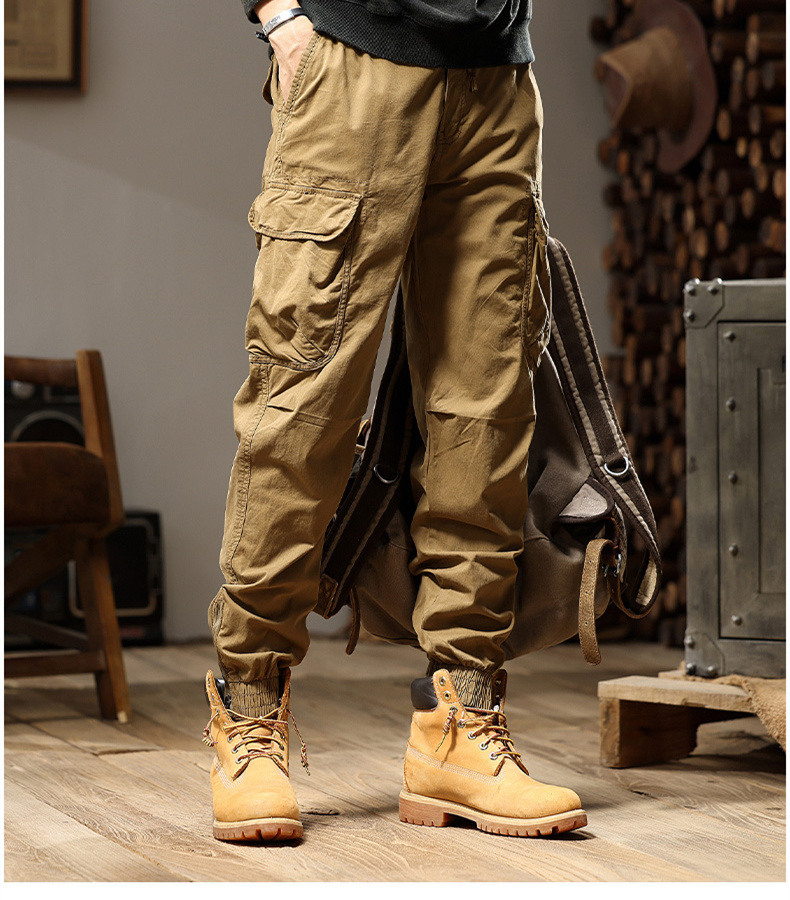 2025 Autumn New Youth Fashion Trend Versatile Workwear Pants Men's Comfortable Loose Fitting Workwear Pants Casual Pants | Wlmerlist