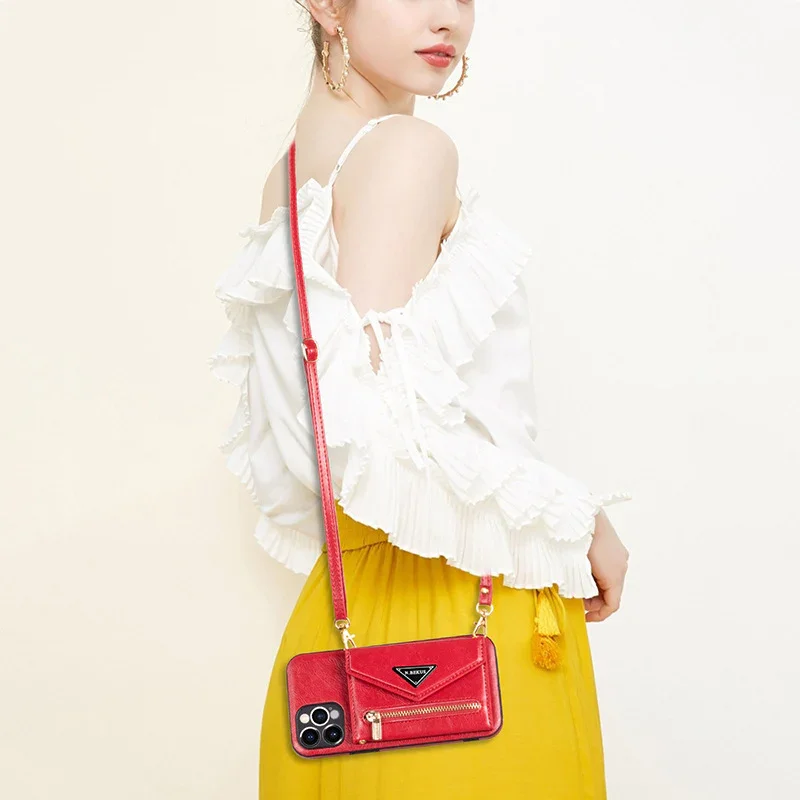 Suitable For iPhone13/14 Multifunctional Zipper Wallet Mobile Phone Case