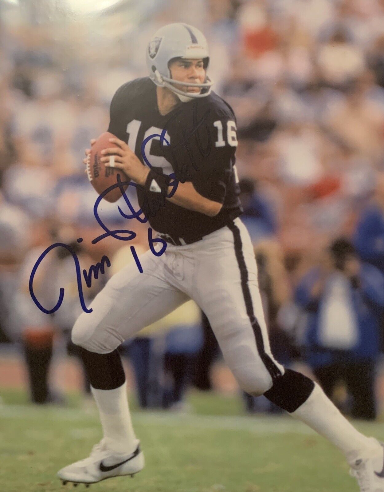 jim plunkett Signed 8x10 Photo Poster painting Raiders