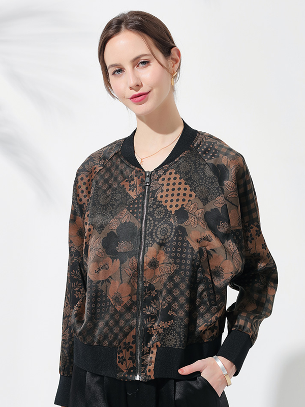 Silk Cardigan Coat Xiangyunsha Collection-Real Silk Life