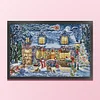 (Big Size)Christmas Eve Glow-14CT Counted Cross Stitch 62*42cm/24.41*16.54in(Brand)