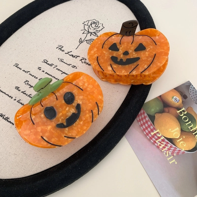 Halloween Cute Women’s Pumpkin Acetic Acid Sheets Hair Claws