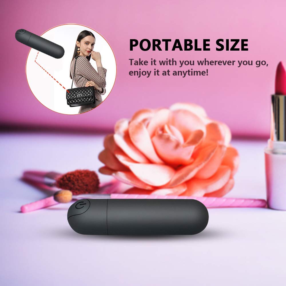 Portable Waterproof G Spot Bullet Vibrator - 10 Modes for Ultimate Pleasure