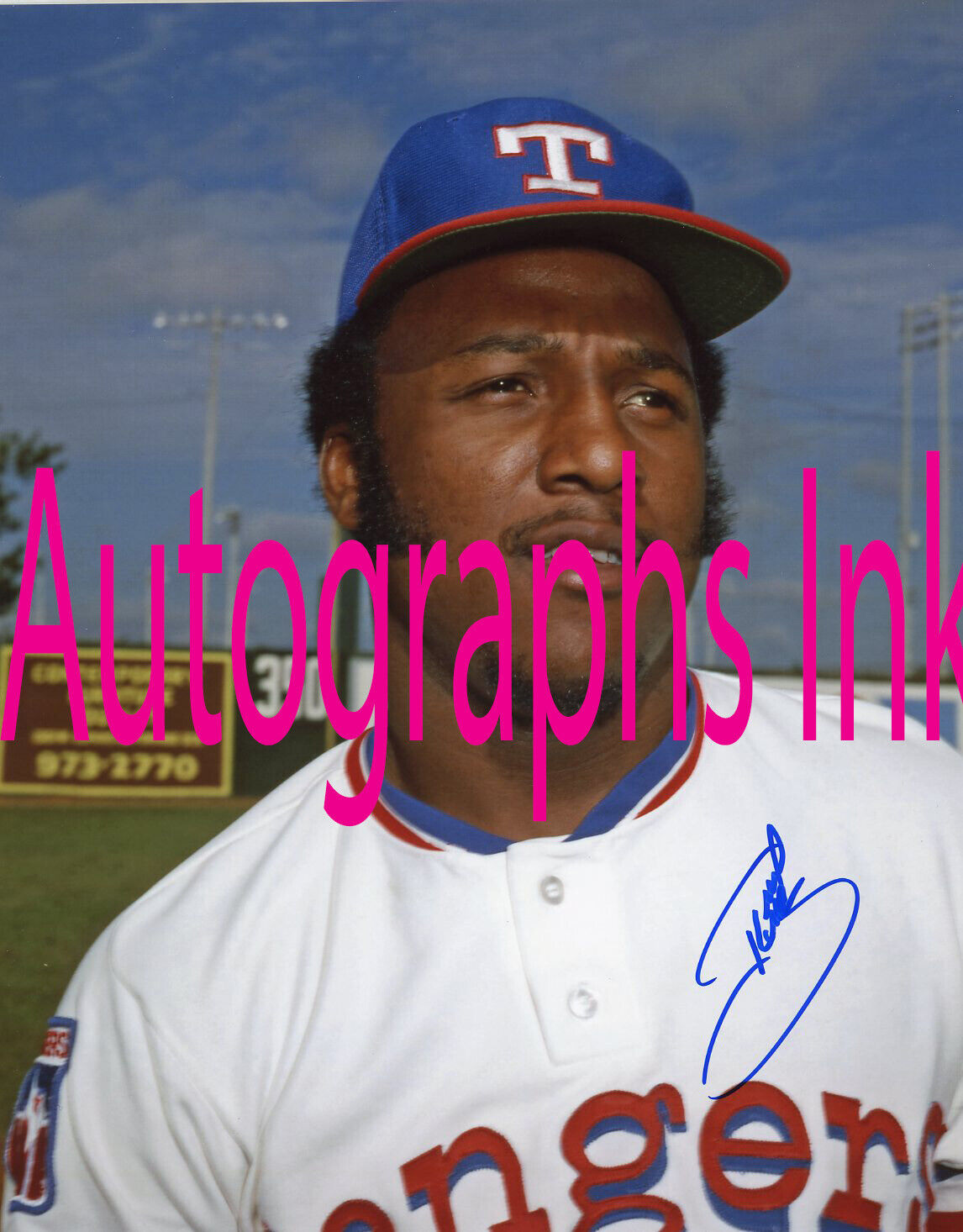 Keith Smith autographed color 8x10 Rangers In Person Topps RARE #2