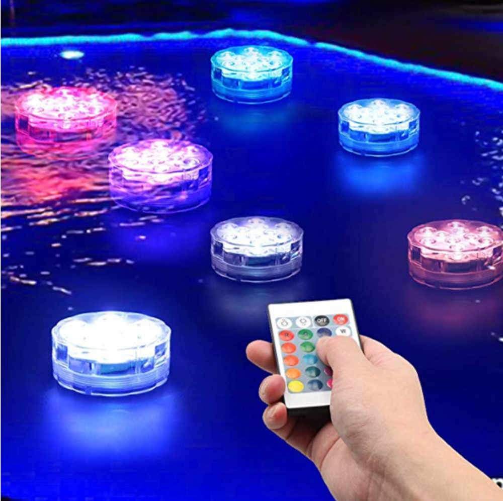 Submersible LED Remote Control Pool Lights