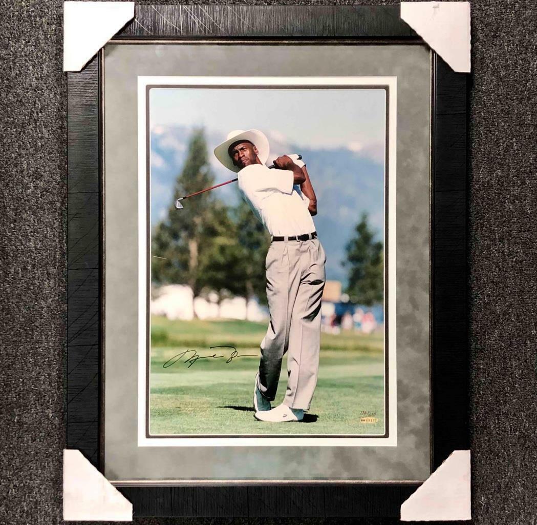 Michael Jordan autograph framed signed 16x20 golf Photo Poster painting # /230 Upper Deck UDA